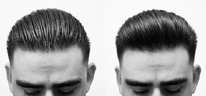 Прическа волосы вперед Dapper Slicked Back Taper Haircut for Long Hair Guy! - Slicked Back Hair Estilos