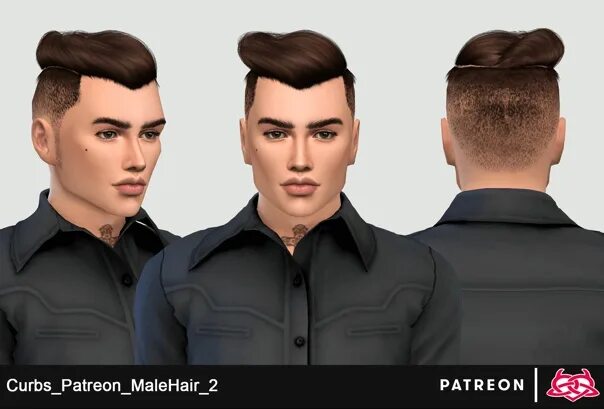 Прическа вульф кат мужская Male Hair_2 by Colores-Urbanos (Curbs). Фотография из альбома Hair for male - 36