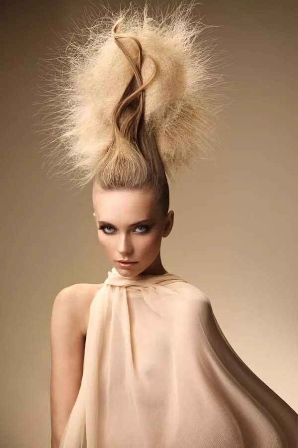 Прическа вверх женская Christophe Gaillet Collection P/E 2012 Couture hairstyles, Hair shows, Artistic 