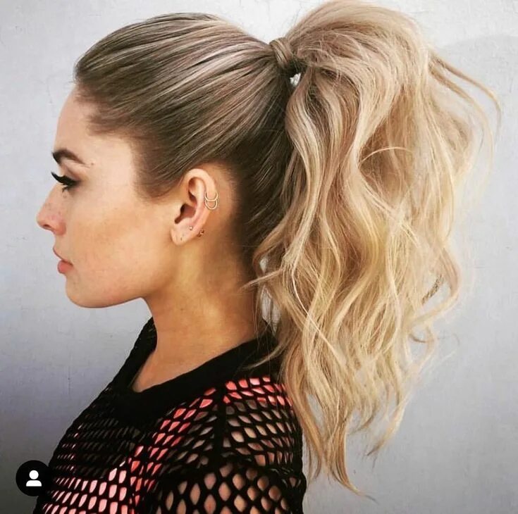 Прическа высокий хвост на короткие волосы 6 Medium and Long Haircut Trends for Spring Trending haircuts, High ponytail hai