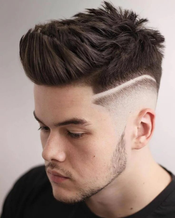 Прическа ястреб мужская This is stylish. #longtopshortmenshairstyles Haircuts for men, Hard part haircut