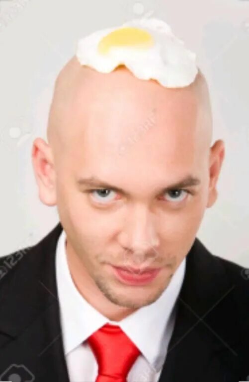 Прическа яйцо мужская The best way to eat a fried egg is when its on a bald mans head (With images) Tr