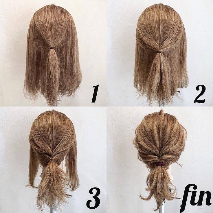 Прическа за 5 минут на средние волосы Polubienia: 16.2 tys., komentarze: 172 - HAIRFY Hair Tutorials (@hairfy) na Inst