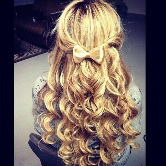 Прическа закрученные волосы Bow curls hair hair bow curls pretty hair hair ideas beautiful hair hairstyles h