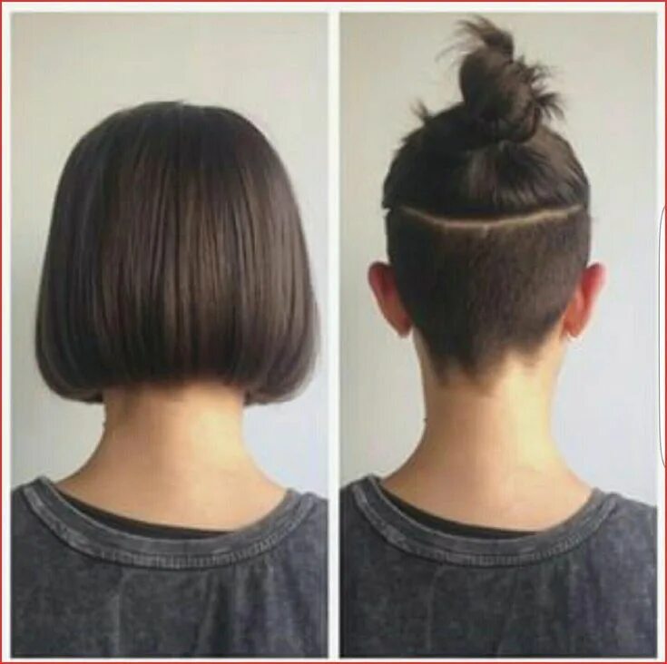 Прическа затылок Undercut #bob Hair 140304 Hairdare Style Women H A I R â ¤ Pinterest Идеи причес