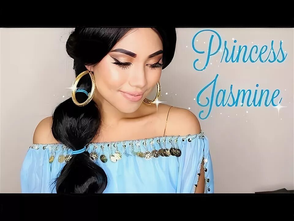 Прическа жасмин для девочки Princess Jasmine Hair Tutorial and DIY Headband - YouTube Princess jasmine hair,