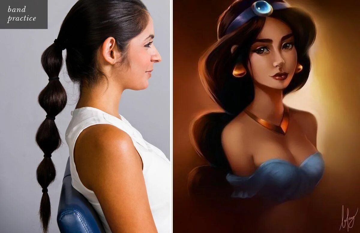 Princess Jasmine Hair