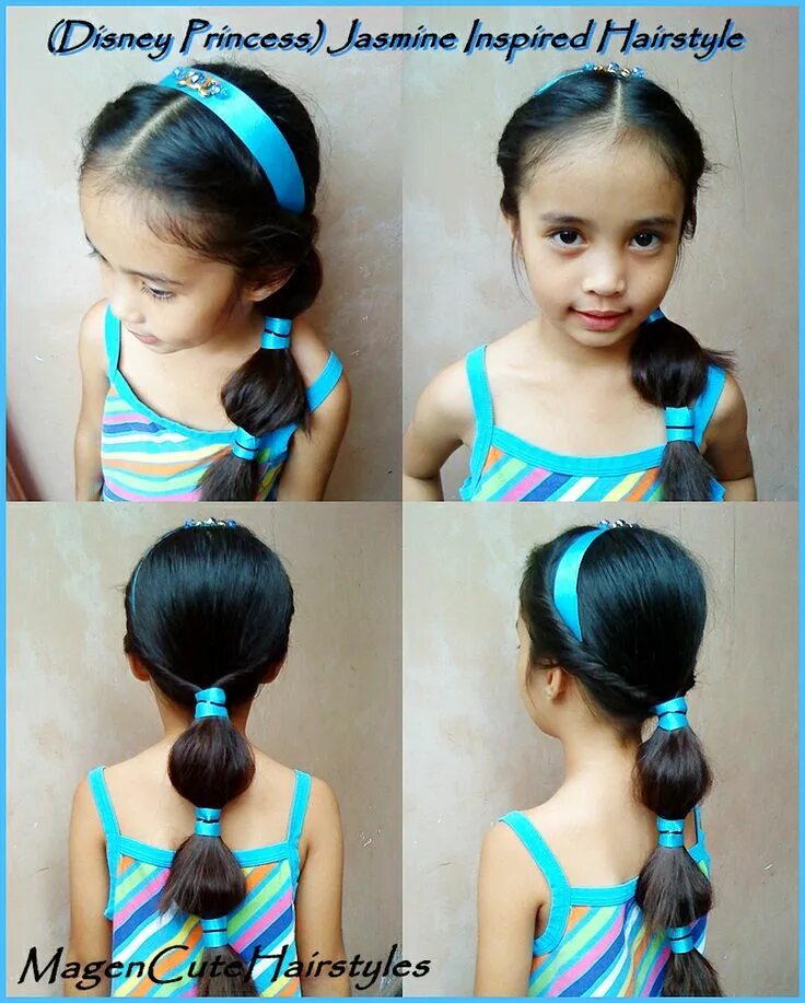 Прическа жасмин для девочки Pin on MagenCuteHairstyles:D Jasmine hair, Princess jasmine hair, Baby girl hair