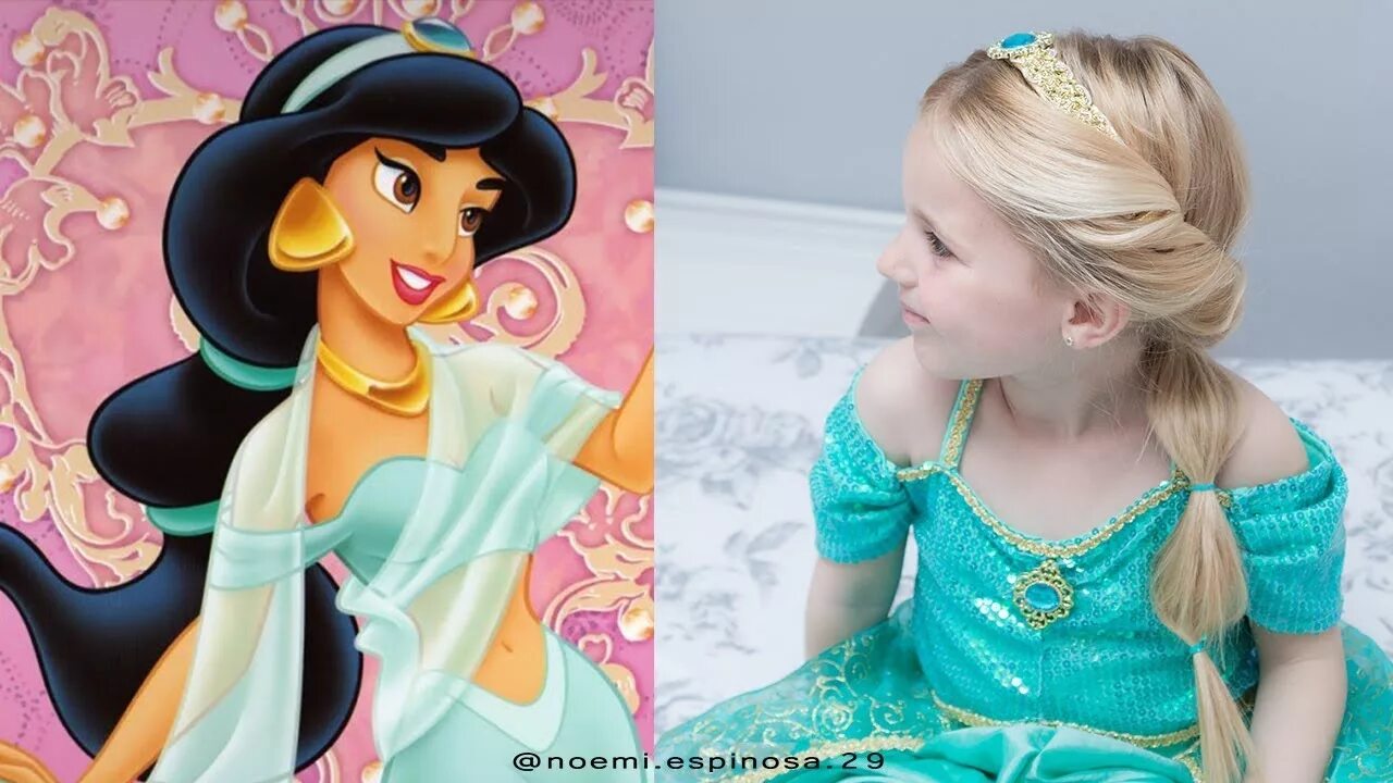 Прическа жасмин для девочки PEINADO PARA NIÑA PRINCESA DISNEY JASMINE / JASMINE HAIRSTYLE TUTORIAL - YouTube