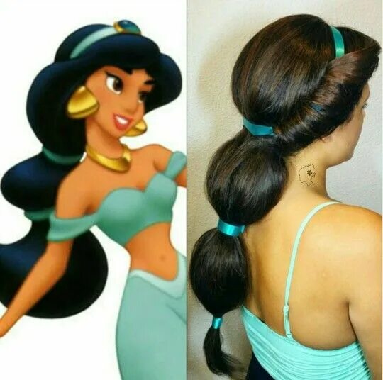 Прическа жасмин для девочки Princess Jasmine Hair