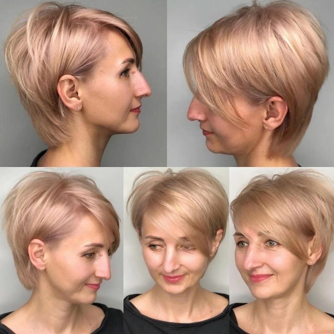 Прическа женская 2024 на тонкие волосы Fashionable haircut looks stylish, unlike unformed, just growing hair 2023 Модны