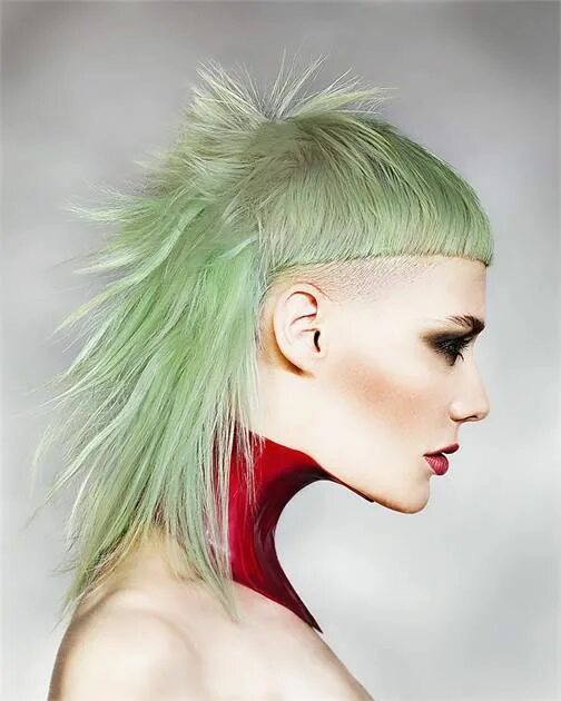 Прическа женская в стиле панк рок Explosive Color & the Spectrum Collection by Robert Masiave Punk hair, Short hai