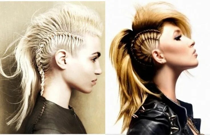 Прическа женских волос female mohawk hairstyle hair - Google Search Peinado mohicano, Pelo mohawk, Pelo