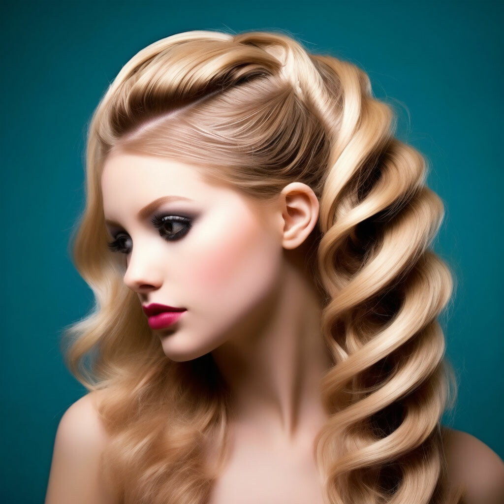 Прическа зигзаг для девочки "Zigzag hairstyle" - image created in Shedevrum