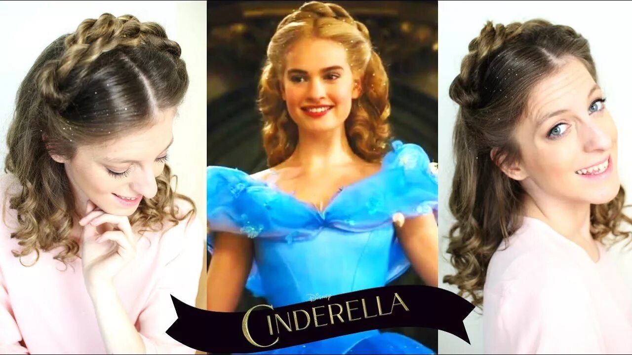 Прическа золушки для девочки Disney's Cinderella Hair Tutorial / Lily James Hairstyle Braidsandstyles12 - You