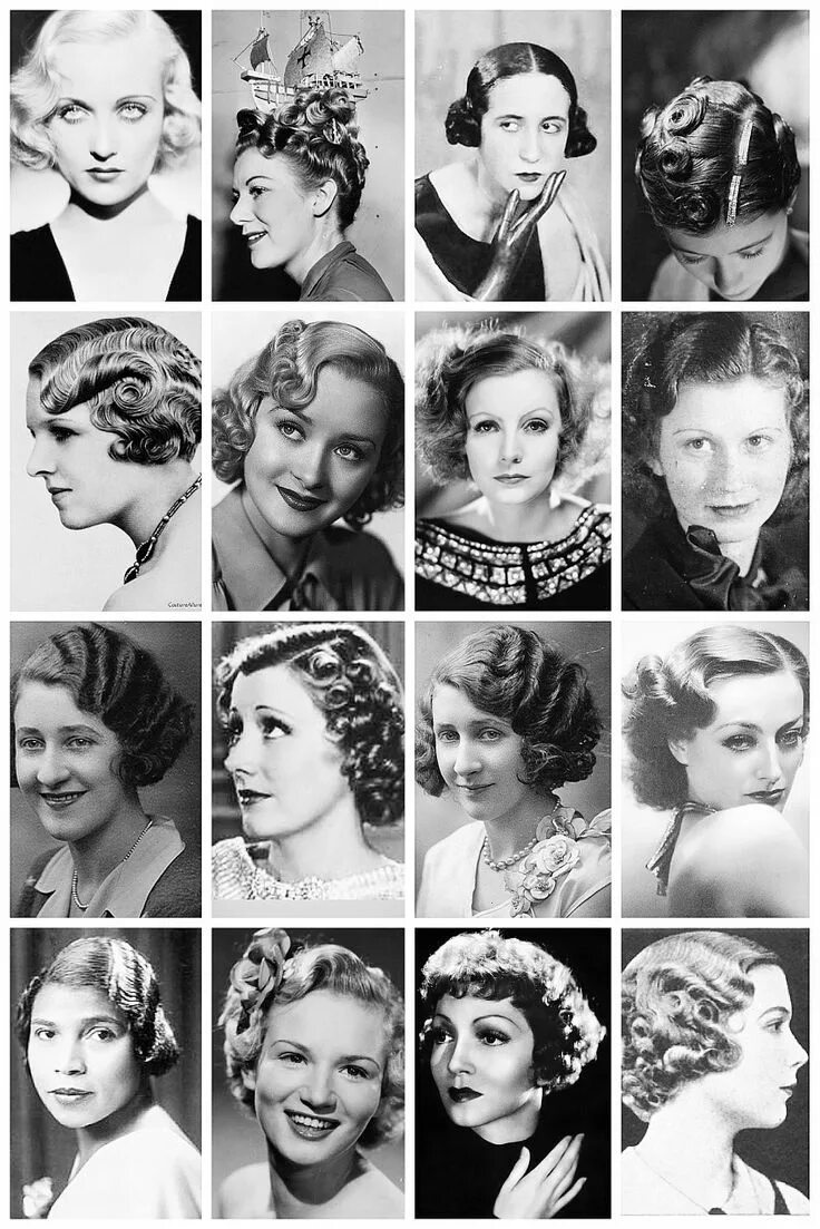 Прически 10 годов женские Pin by Alexandra Kuman on Hair Styles 1930s hair, Vintage hairstyles, Retro hair