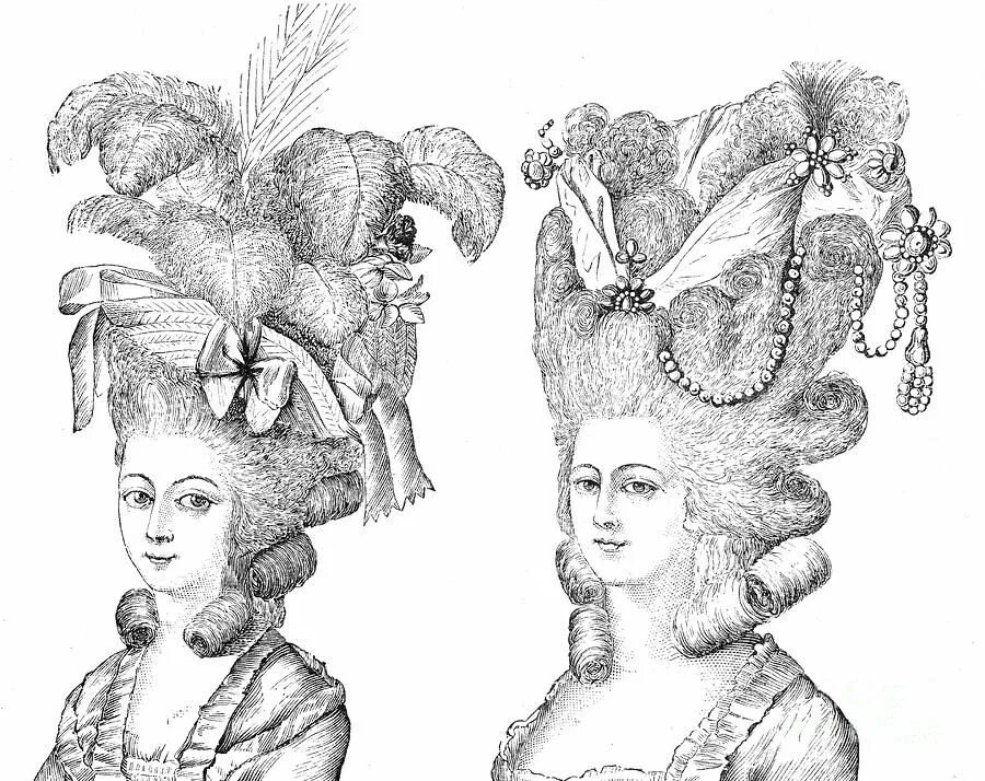 Прически 16 hairstyles French girls, Girls wear, 18th century costume