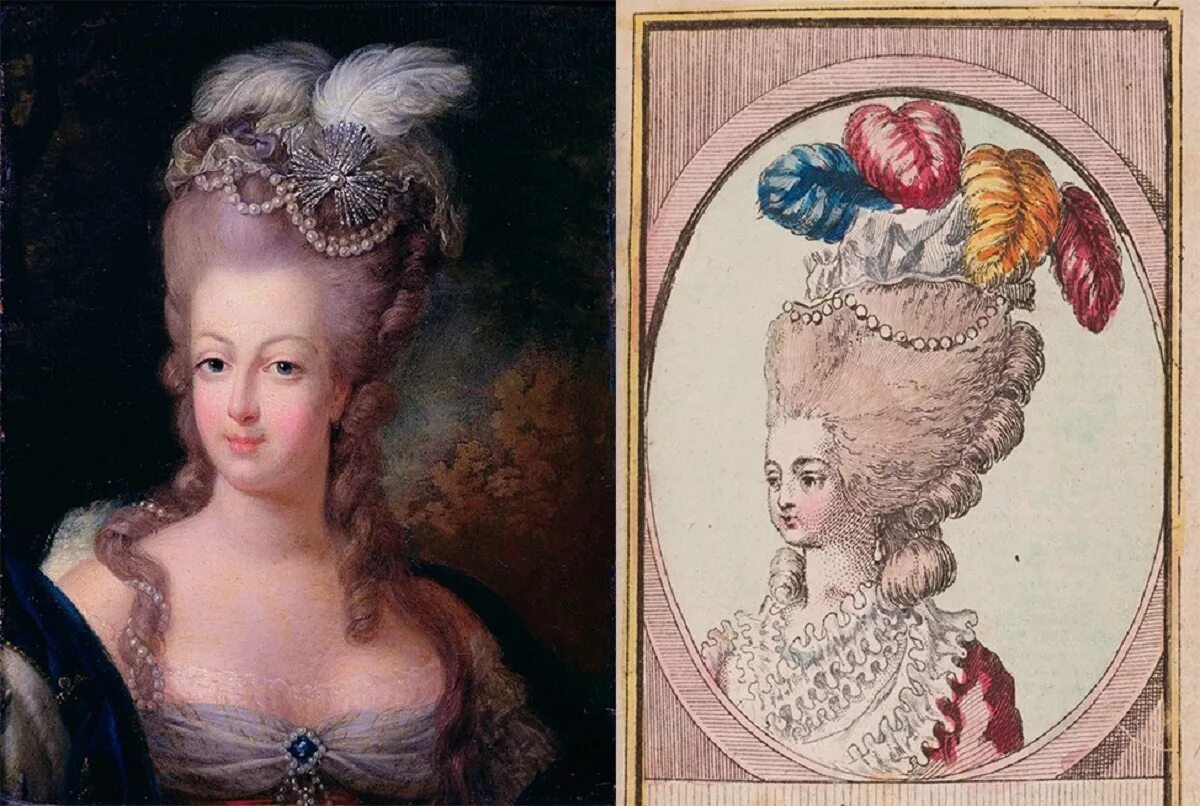 Прически 17 века женские Between Hairstyle and History: Marie-Antoinette’s Almanac - by Jenifer Bartle & 