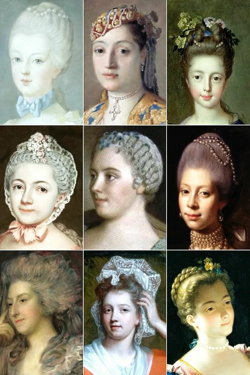 Прически 17 века женские THE VINTAGE THIMBLE - 18th Century Woman’s Hairstyles A collection of... Acconci