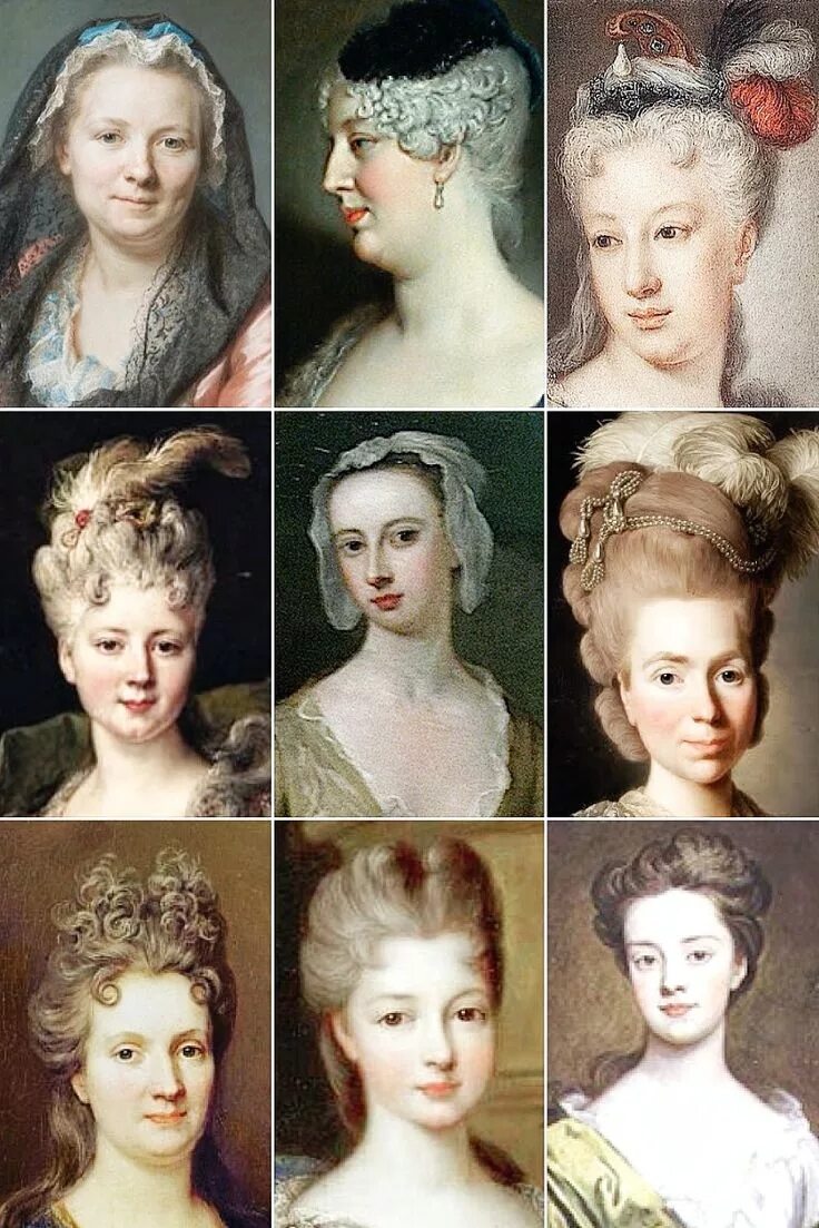 Прически 17 века женские франция Elegant 18th Century Hairstyles