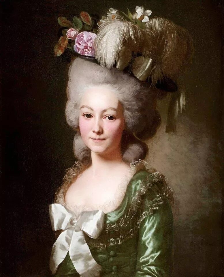 Прически 18 века Pin by Natasha Milady on Hats and hairstyles Marie-Antoinette 18th century portr