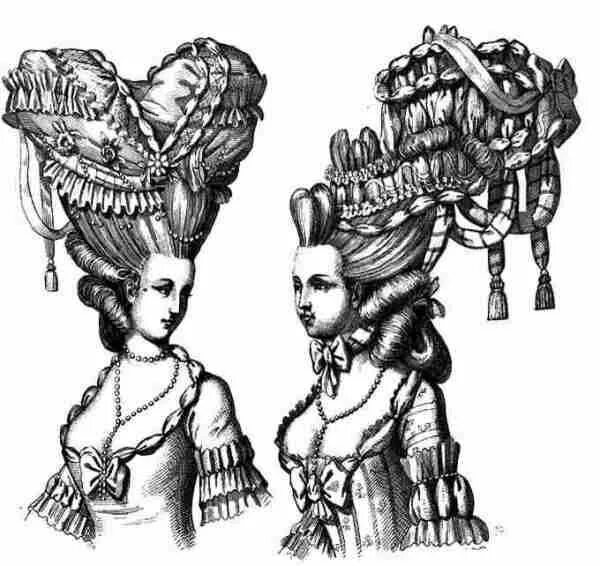 Прически 18 века как сделать Une coiffure d’époque ! 18th century wigs, 18th century hairstyles, 18th century