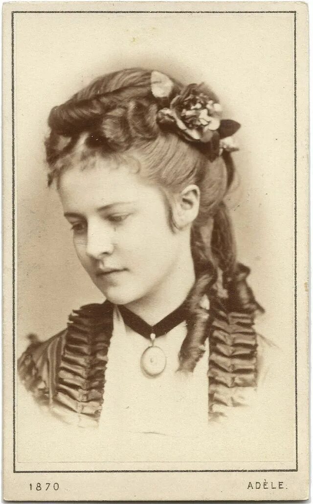 Прически 1800 годов Ernestine Pallavicini, 1870 (Costume Cocktail) Victorian hairstyles, Historical 