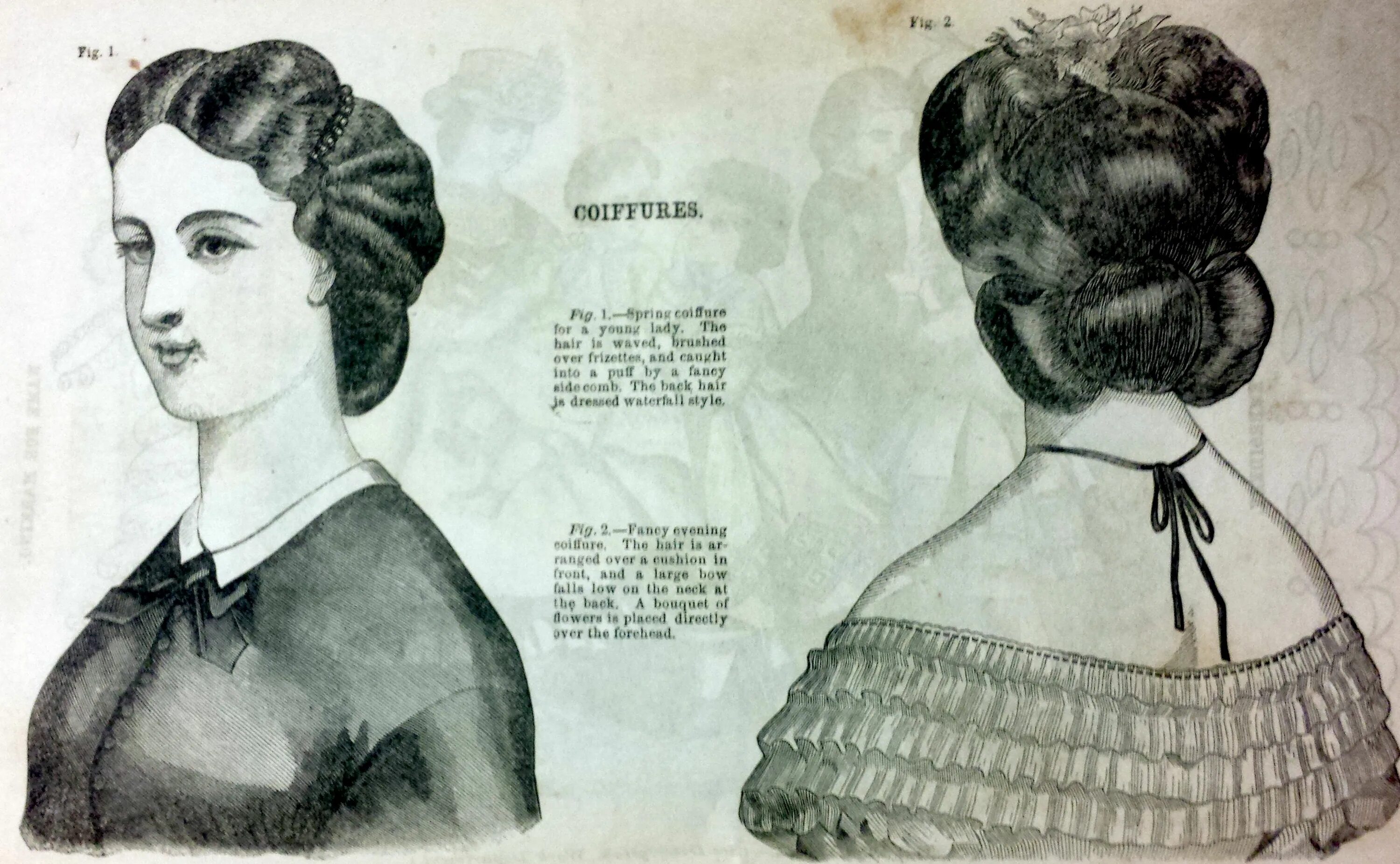 Прически 1800 годов Godey's 1864 Victorian hairstyles, Coiffure, Old hairstyles