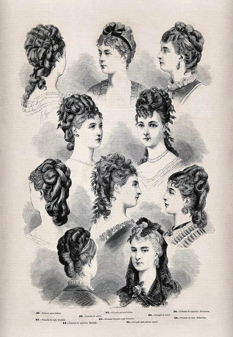 Прически 19 века La enagua voladora : Foto Victorian hairstyles, Historical hairstyles, 1870s hai