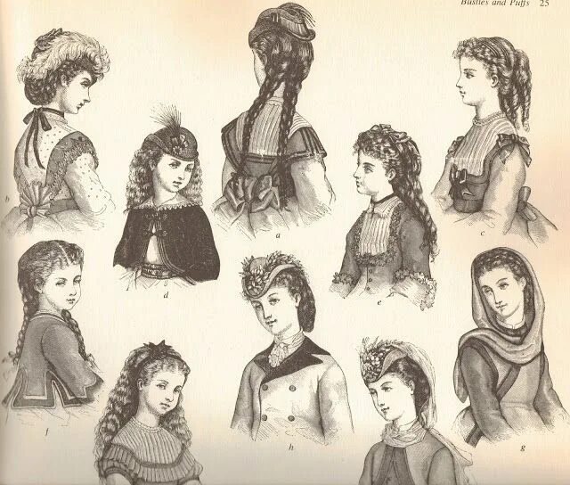 Прически 19 века Victorian hair Victorian hairstyles, Edwardian hairstyles, 1800s hairstyles