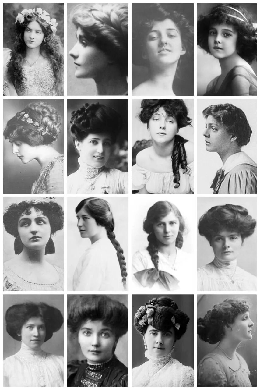 Прически 1910 годов Vintage Portraits Depict Women's Hairstyles From the Victorian and Edwardian Era