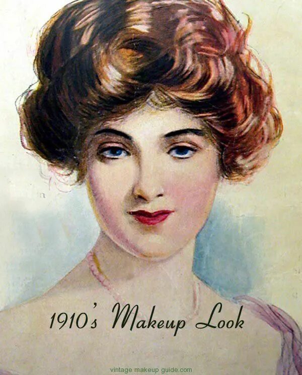 Прически 1910 х годов 191o Hairstyle Women Vintage makeup, 1910's makeup, Retro makeup