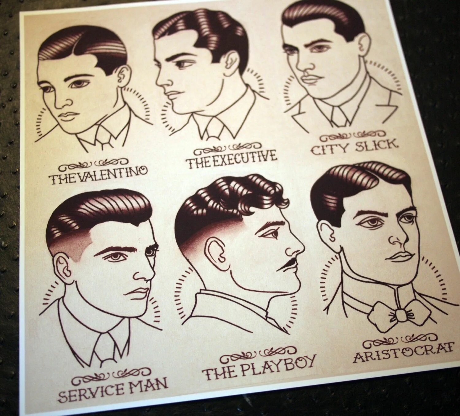 Прически 20 годов 20 века мужские 1920's Gentlemen's Hairstyle Barber Barbering Guide - Etsy Barber, Hairstyle, Ac