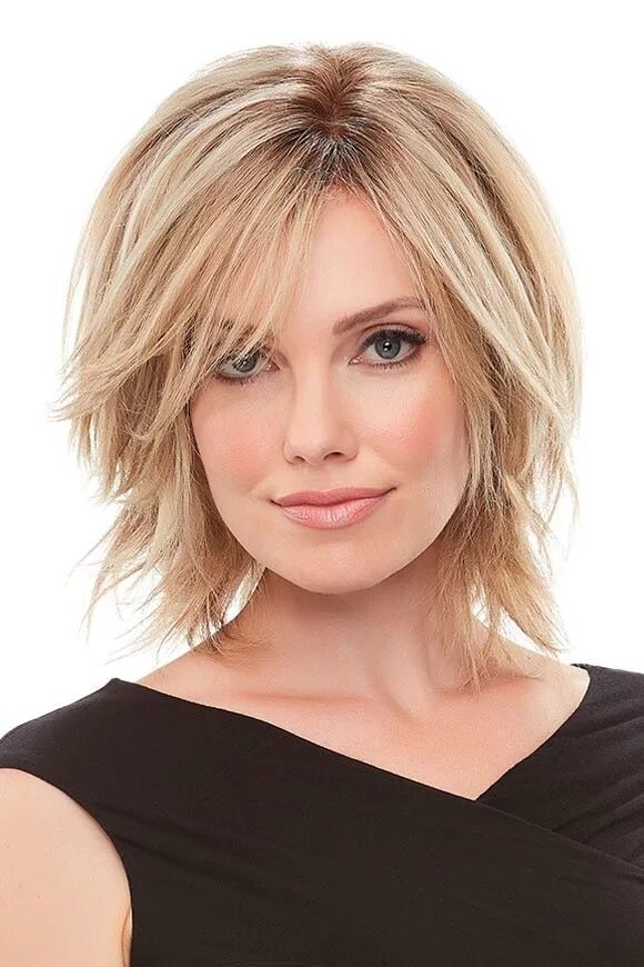 Прически 2024 на тонкие волосы Top Form 6-8 Inch Remy Human Hair Topper by Jon Renau Cheveux blonds mi-longs, C