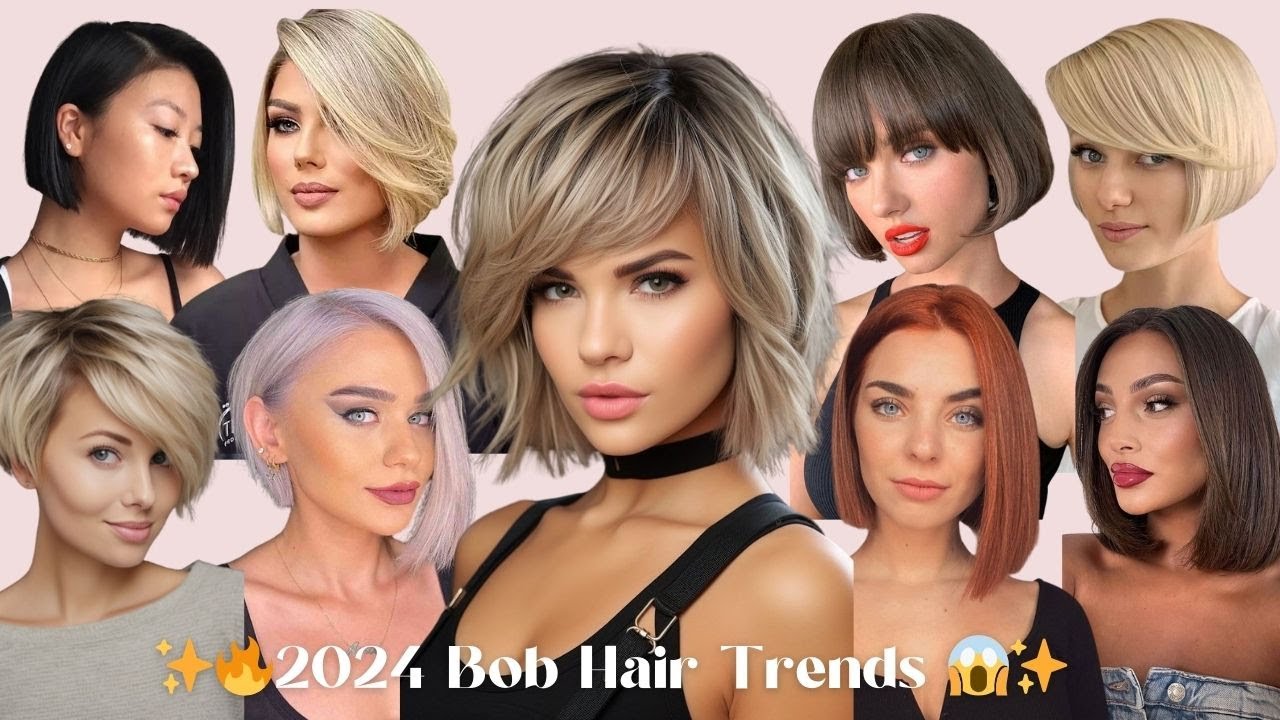 Прически 2024 онлайн 7 Must See Bob Haircut Ideas To Try In 2024 - Long To Bob Transformations - YouT