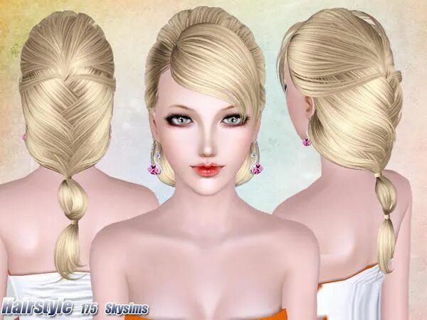 Прически 3 4 Skysims-Hair-175 Sims hair, Fun ponytails, Sims 3