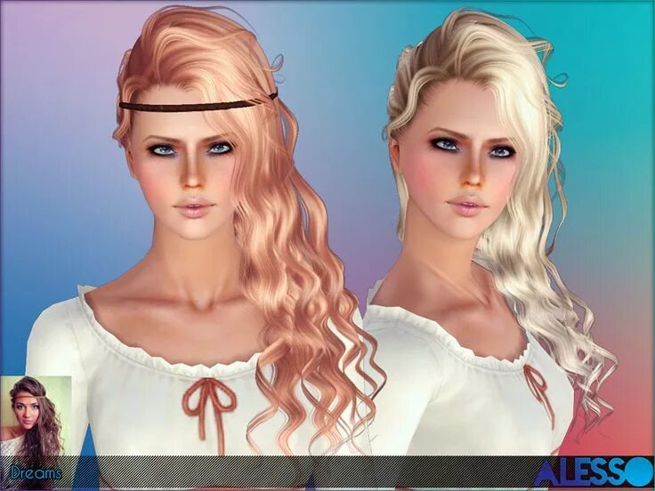 Прически 3 4 Anto - Dreams (Hair) Sims hair, Dream hair, Womens hairstyles