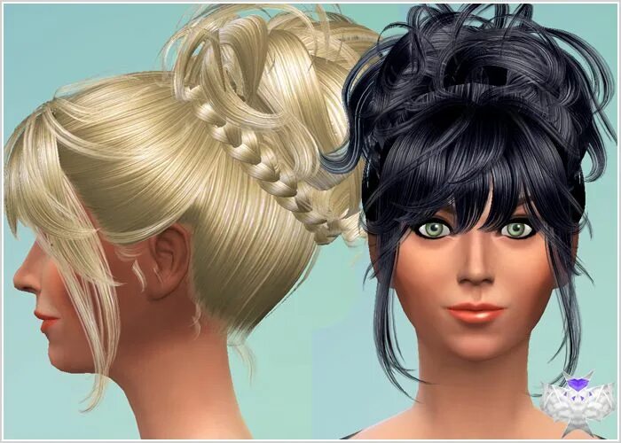 Прически 3 4 My Sims 4 Blog: TS3 to TS4 - Newsea Hush Baby Conversion Hair by D... Sims hair,