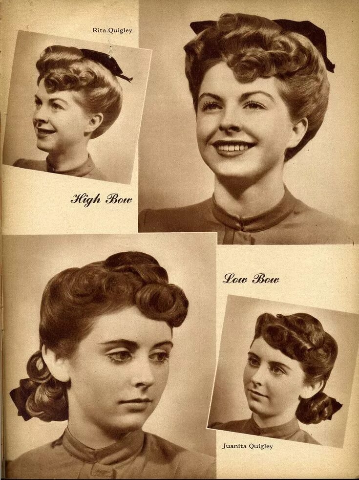 Прически 40 годов ссср Beauty is a thing of the past: 1940's 1940s hairstyles, Vintage hairstyles, Retr