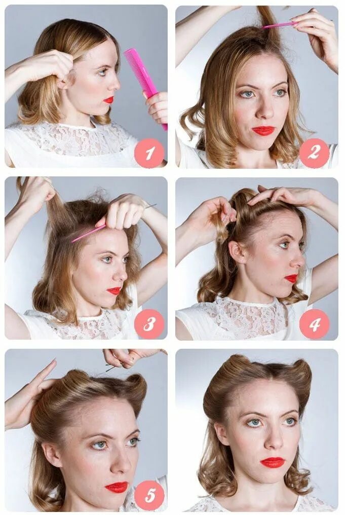 Прически 40 годов своими руками Cool Creative Trick to Recycle Cribs Vintage hairstyles, Vintage hairstyles tuto