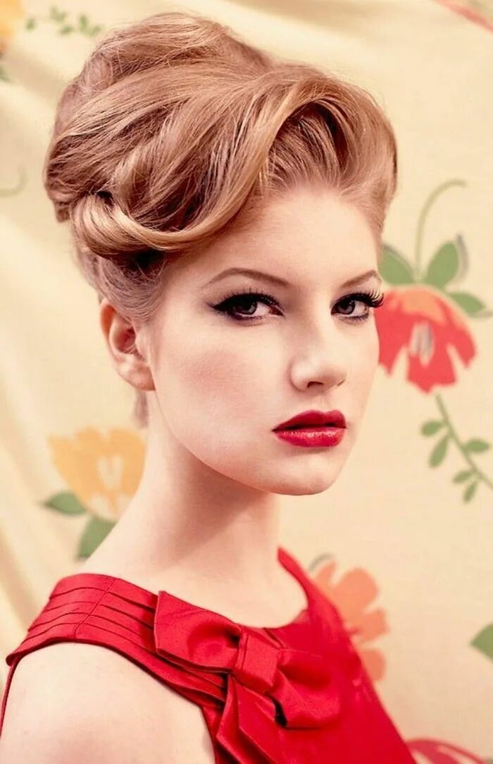 Прически 50 на средние ▷ 1001 + idee per acconciature anni 50 donna e uomo Rockabilly hair, Classy hair