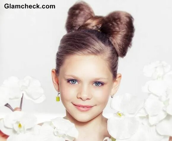 Прически 7 8 лет Cute Hair Bow Tutorial for Little girls Penteados de criança, Penteados com arco