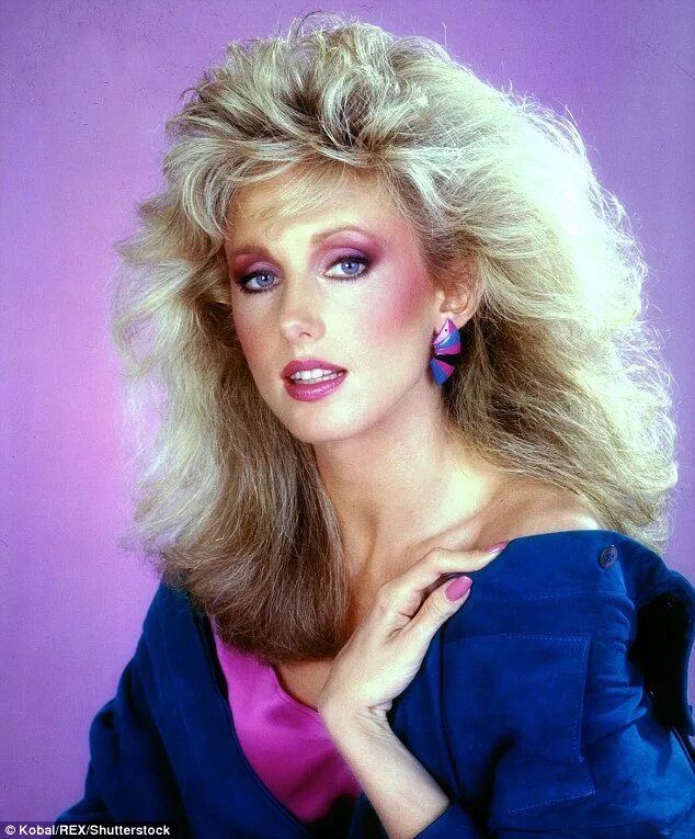 Прически 80 годов как сделать Morgan Fairchild of Dallas and Falcon Crest fame still looks stunning Daily Mail