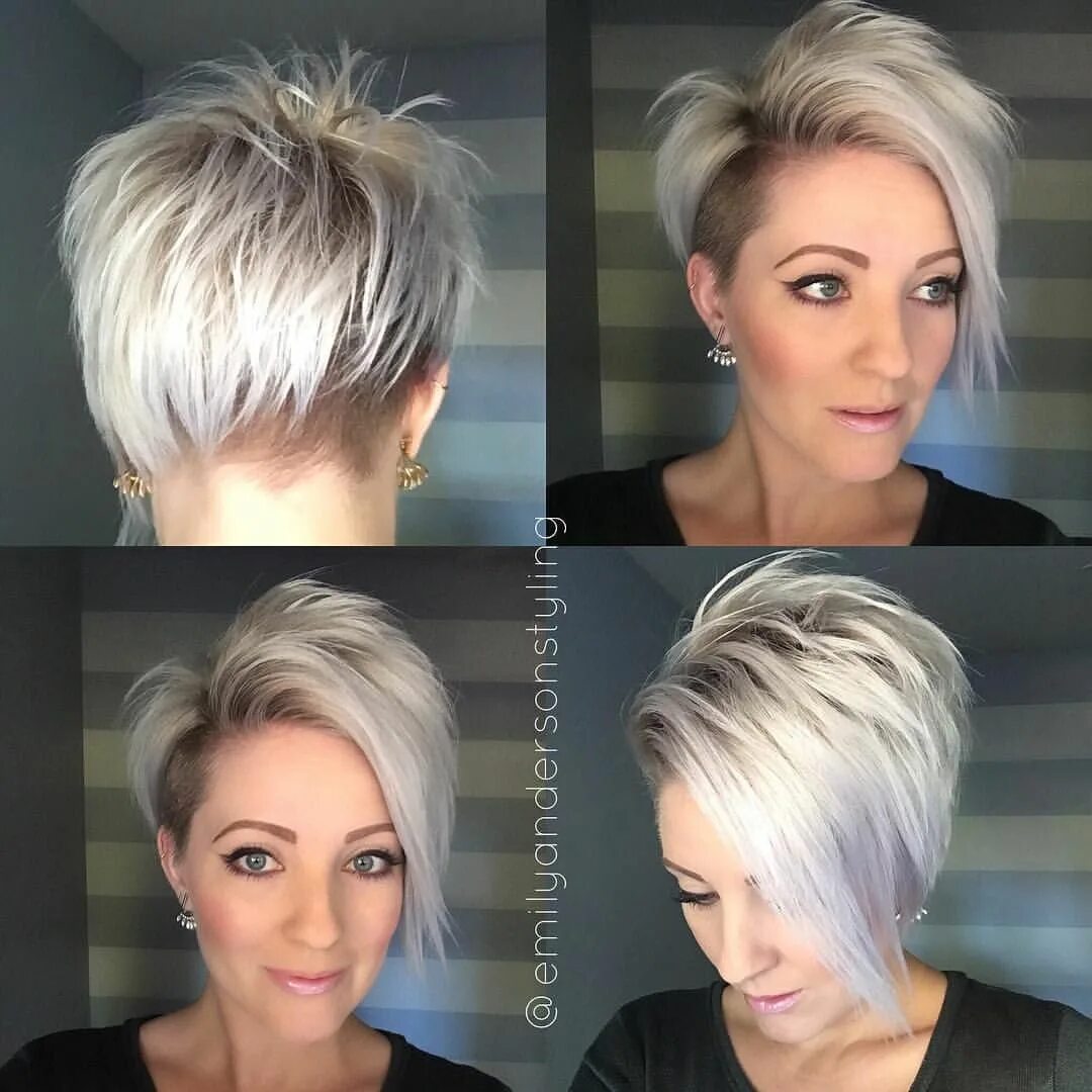 Прически ассиметрия короткие See this Instagram photo by @emilyandersonstyling * 3,280 likes Short hair cuts,