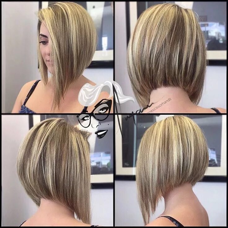 Прически боб каре на удлинение Asymmetrical bob haircut Asymmetrical bob haircuts, Edgy short hair, Aline hairc