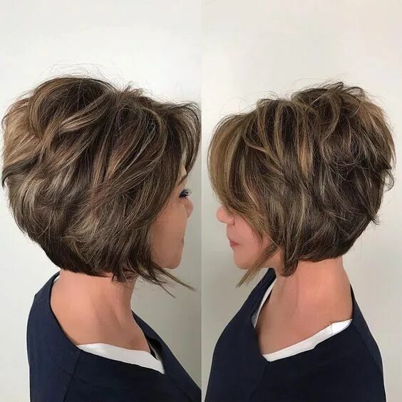 Прически боб каре после 40 Pin by Светлана Хилько-Лобынцева on Стрижка Layered haircuts for women, Short ha