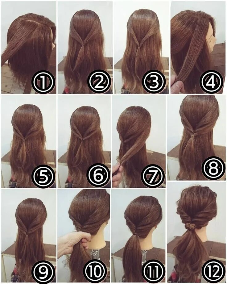 Прически быстро и красиво пошагово Pin on Play Dress Up Long hair styles, Hair styles, Creative hairstyles