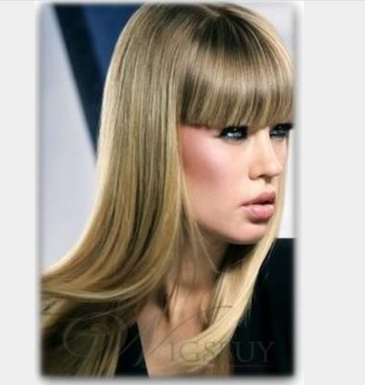 Прически челки мелирование фото Pin on Účesy Blonde hair with bangs, Long hair styles, Hair styles