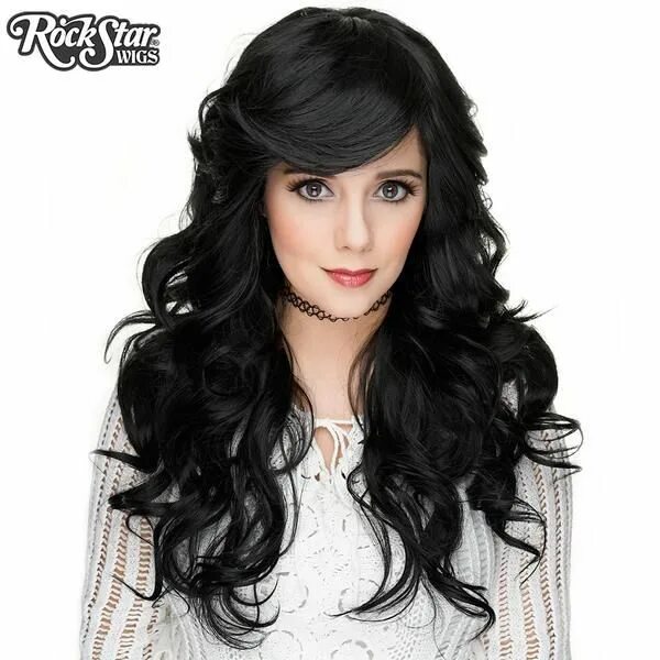 Прически черные волосы фото 1970s Farrah Fawcett Vamp Wigs (Black Mix) is dedicated to the memory of 1970s c