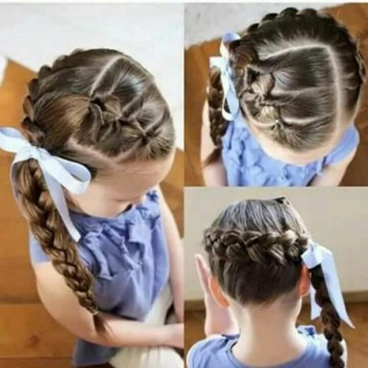 Прически детские легкие в школу Pin by Diana Scribe on peinados y trenzas Little girl hairstyles, Girl hairstyle